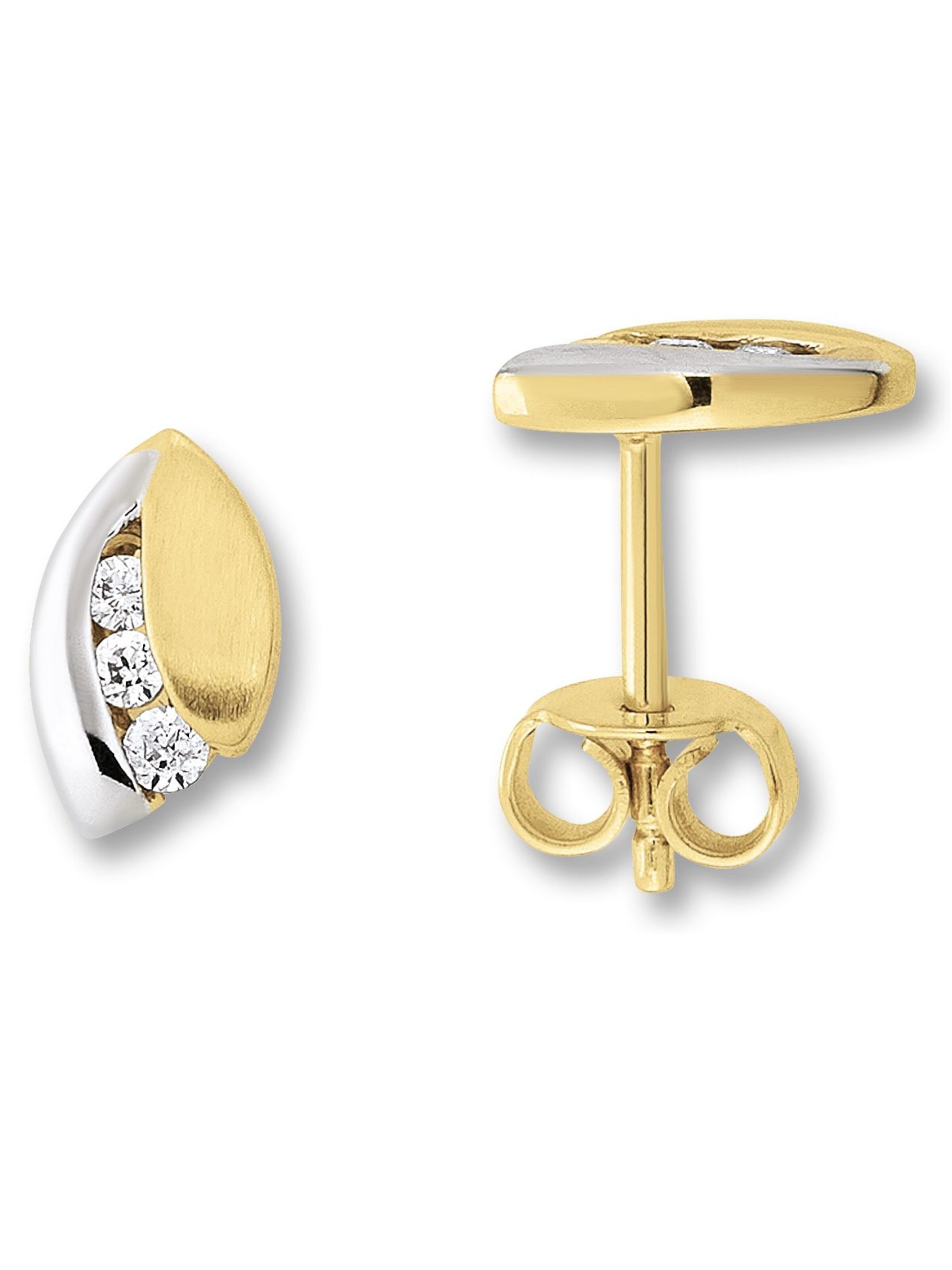 ONE ELEMENT Ohrringe in Gold: Vorderseite