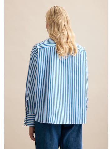 SEIDENSTICKER Blouse 'Schwarze Rose' in Blauw