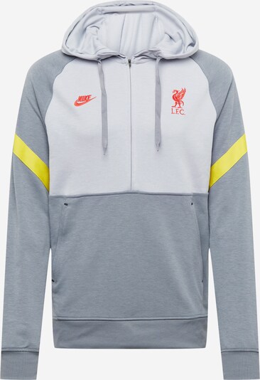 Felpa sportiva 'FC Liverpool' NIKE di colore limone / grigio chiaro / grigio scuro / rosso chiaro, Visualizzazione prodotti