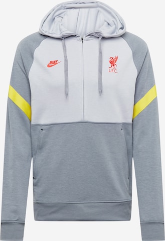 NIKE Sports sweatshirt 'FC Liverpool' in Grey: front