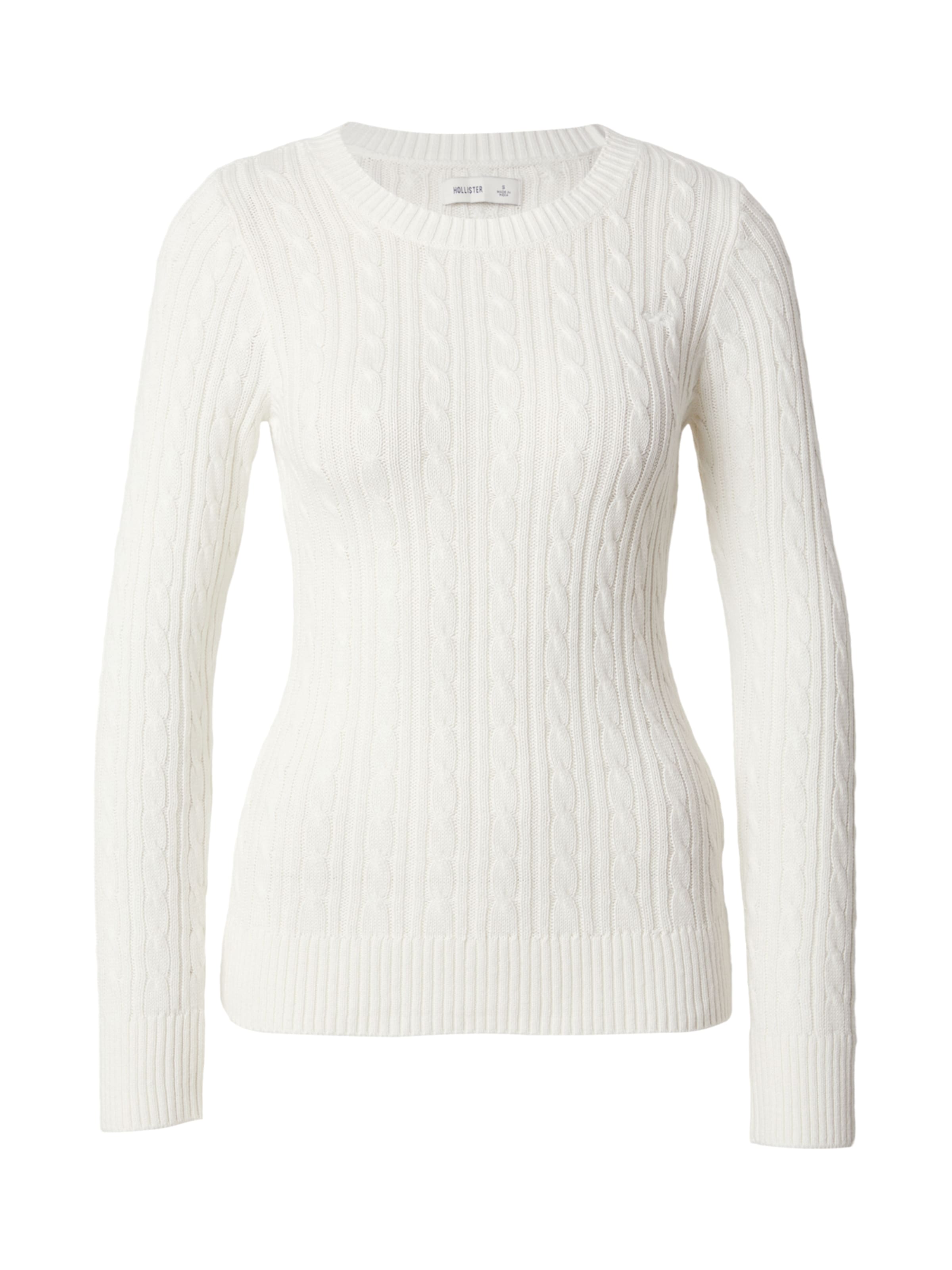 Pull-over HOLLISTER en blanc : devant