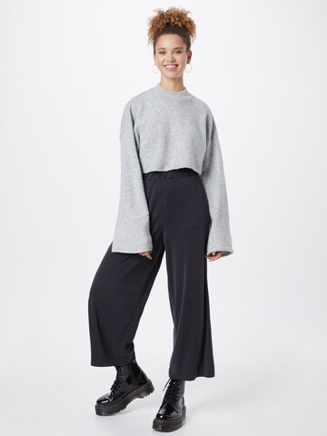 Monki Wide leg Παντελόνι σε μαύρο