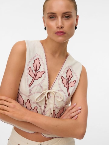 VERO MODA Weste 'VMJamila' in Beige: Vorderseite