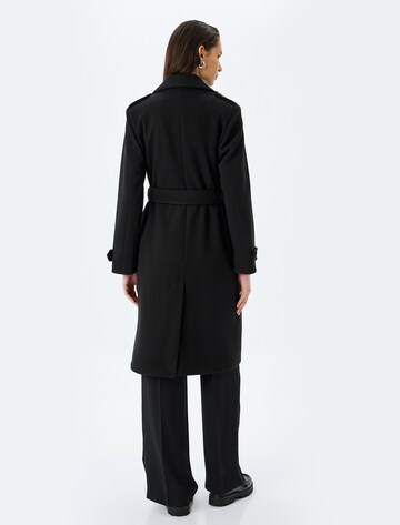 Koton Between-Seasons Coat in Black
