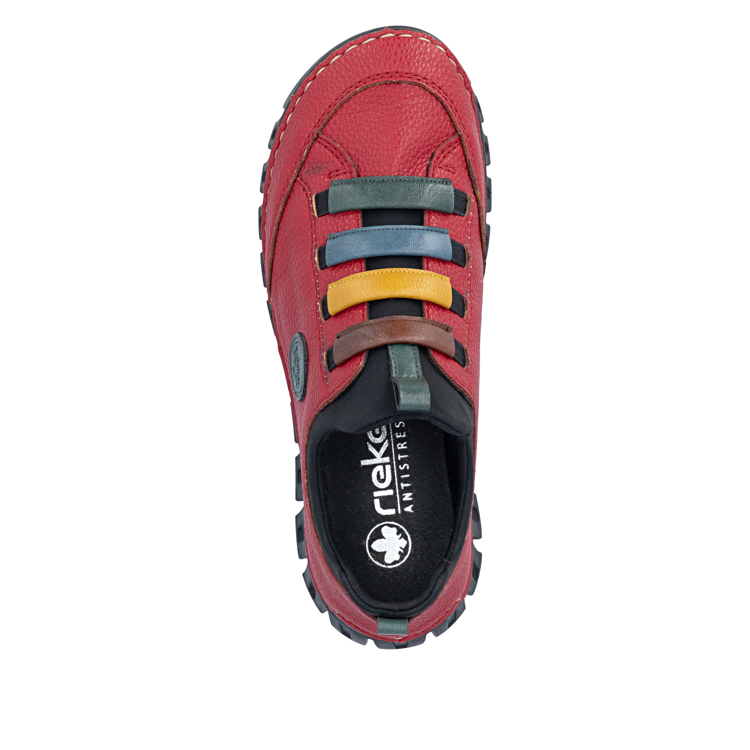 Baskets basses Rieker en rouge