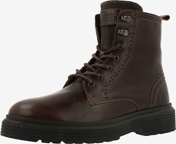 BULLBOXER - Botas com atacadores em castanho: frente