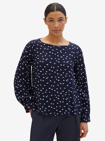 TOM TAILOR Blouse in Blue: front