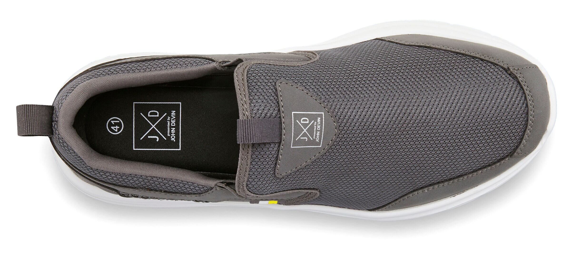 JOHN DEVIN Slip-Ons in Grey