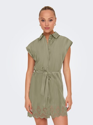 Abito camicia 'ONLLou' di ONLY in verde: frontale