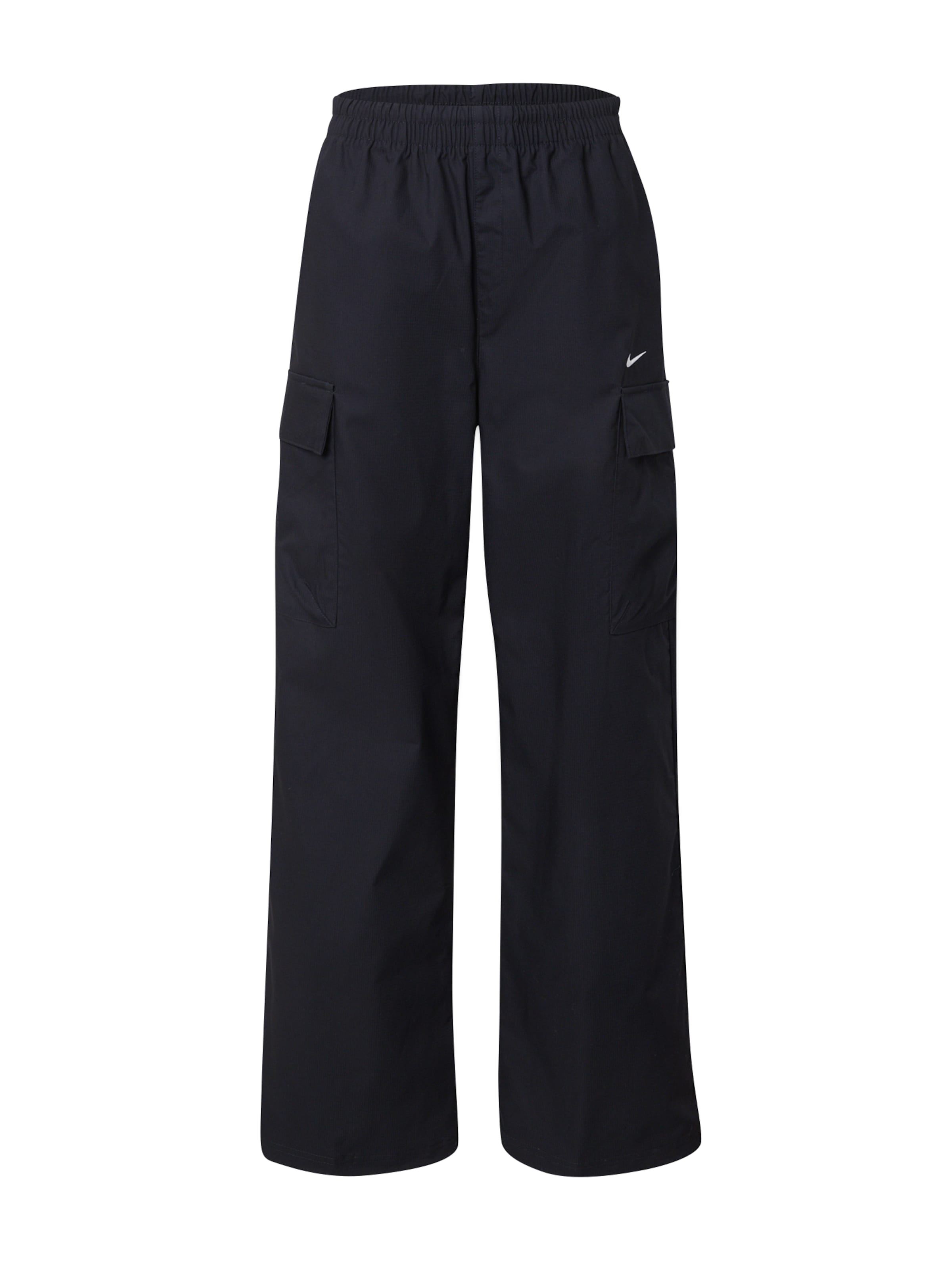 Nike Sportswear Loosefit Παντελόνι cargo 'Essential' σε μαύρο: μπροστά