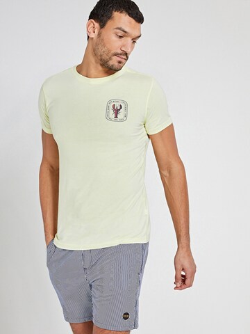 Shiwi Shirt 'Lobster Beach' in Yellow: front