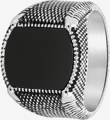 Bague Lucardi en noir : devant