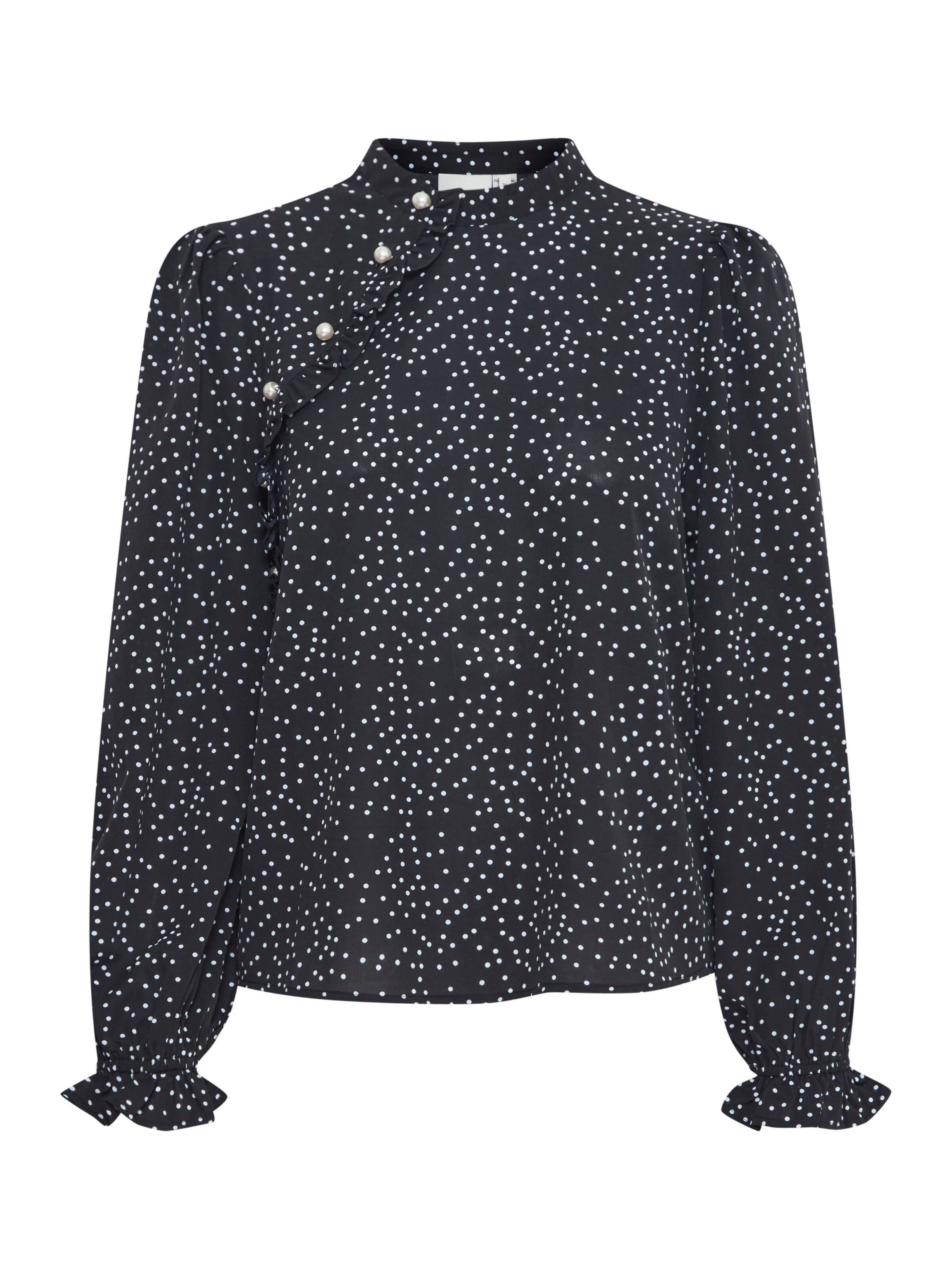 ICHI Bluse 'Tanya' i sort: forside