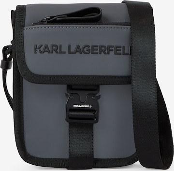 Karl Lagerfeld - Mala de ombro em cinzento: frente