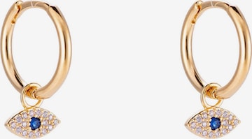 Cala Rose Ohrringe 'EVIL EYE' in Gold: Vorderseite
