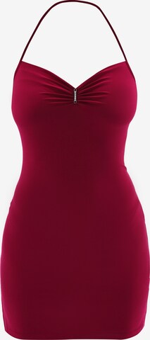 Awesome Apparel Dress in Red: front