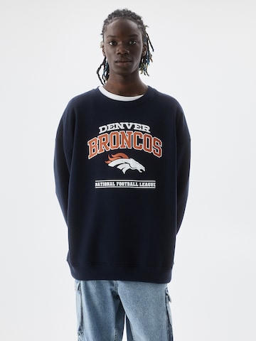 Pull&Bear Sweatshirt in Blauw: voorkant