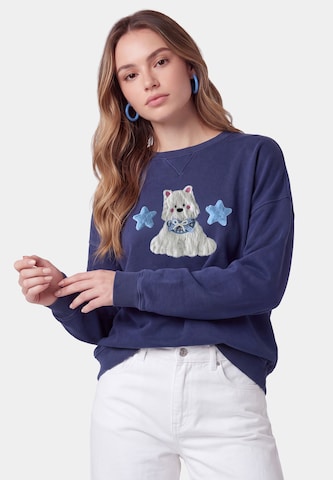MYMO - Sweatshirt em azul: frente