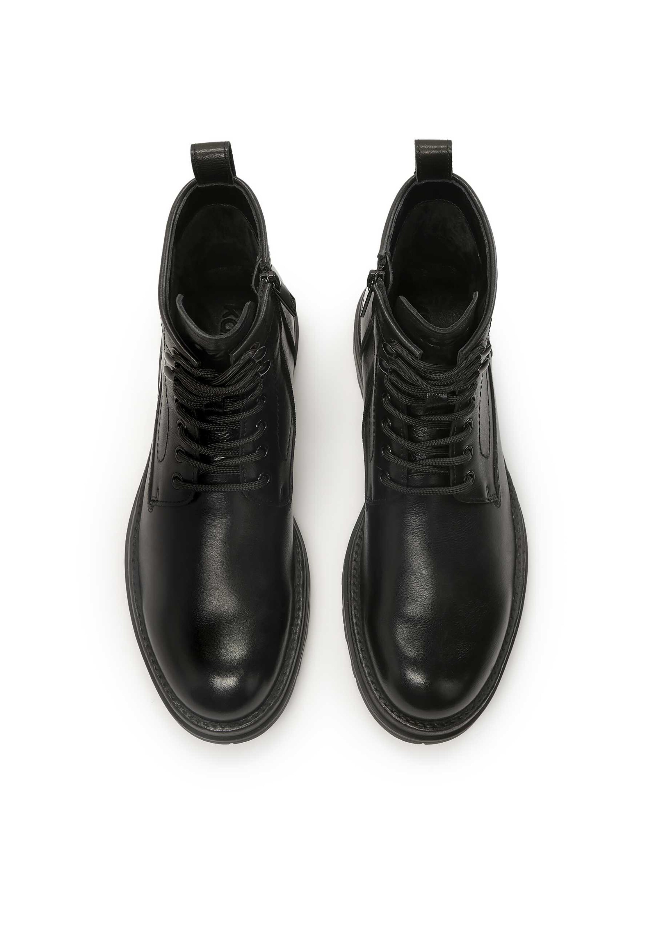 Bottines à lacets Kazar en noir