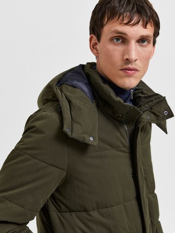 SELECTED HOMME Winterparka in Groen