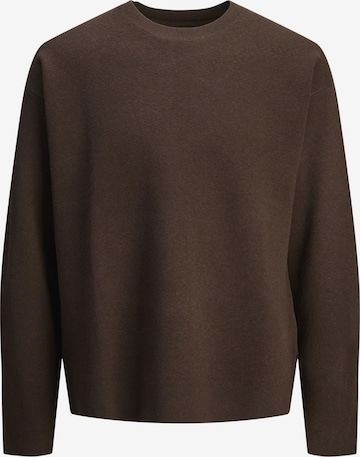 JACK & JONES Sweater in Brown: front