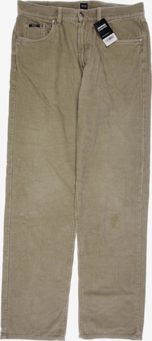 BOSS Black Pants in 36 in Beige: front