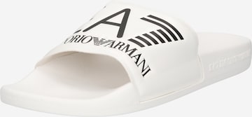 EA7 Emporio Armani Strand-/badsko i vit: framsida