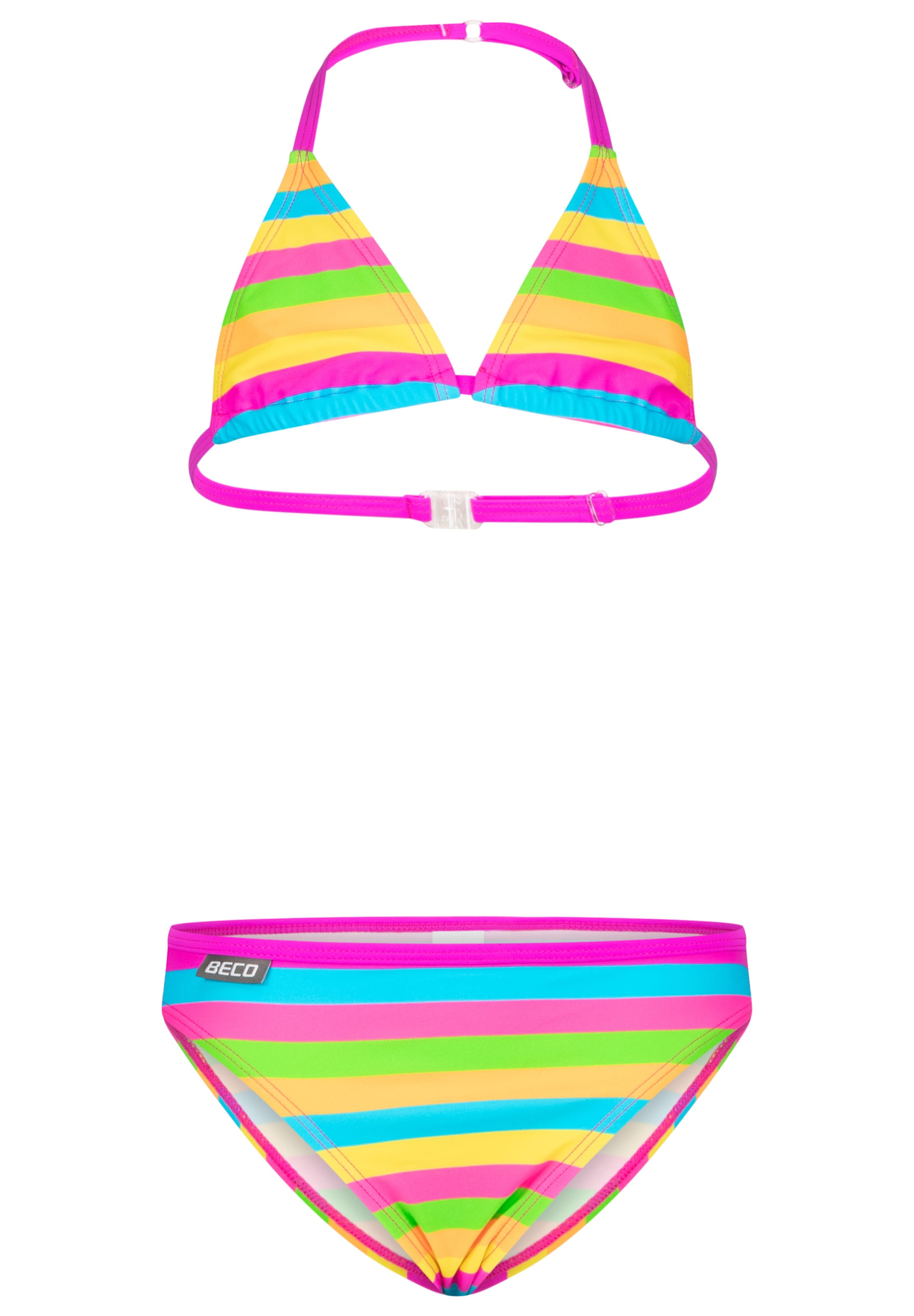 BECO the world of aquasports Triangel Bikini 'Pop Colour' in Gemengde kleuren: voorkant