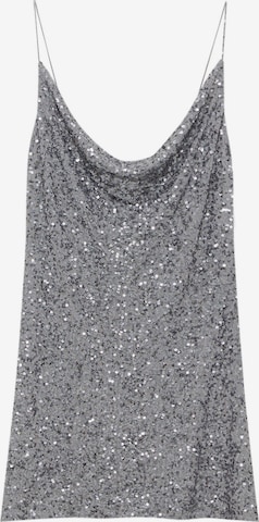 Robe Pull&Bear en argent : devant