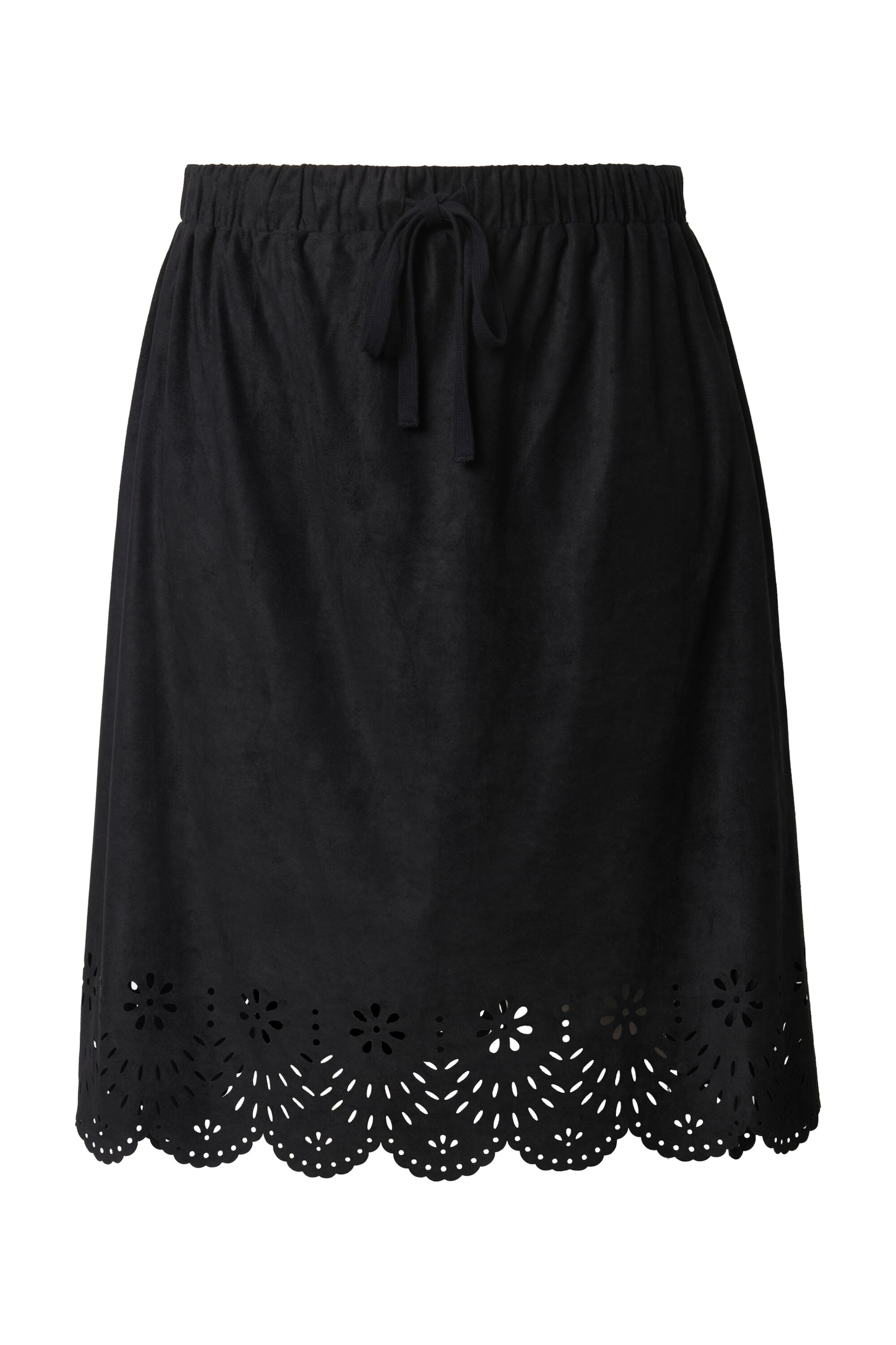 MIAMODA Rock in Schwarz: Vorderseite