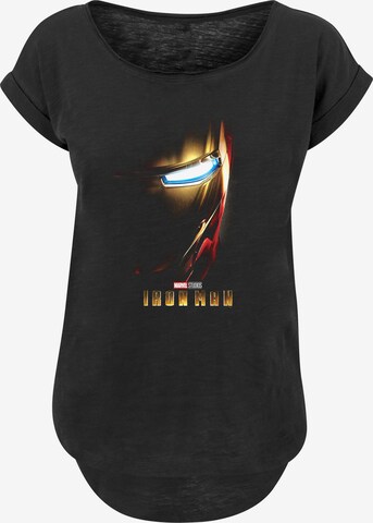 F4NT4STIC Shirt 'Marvel Studios Iron Man Poster' in Zwart: voorkant