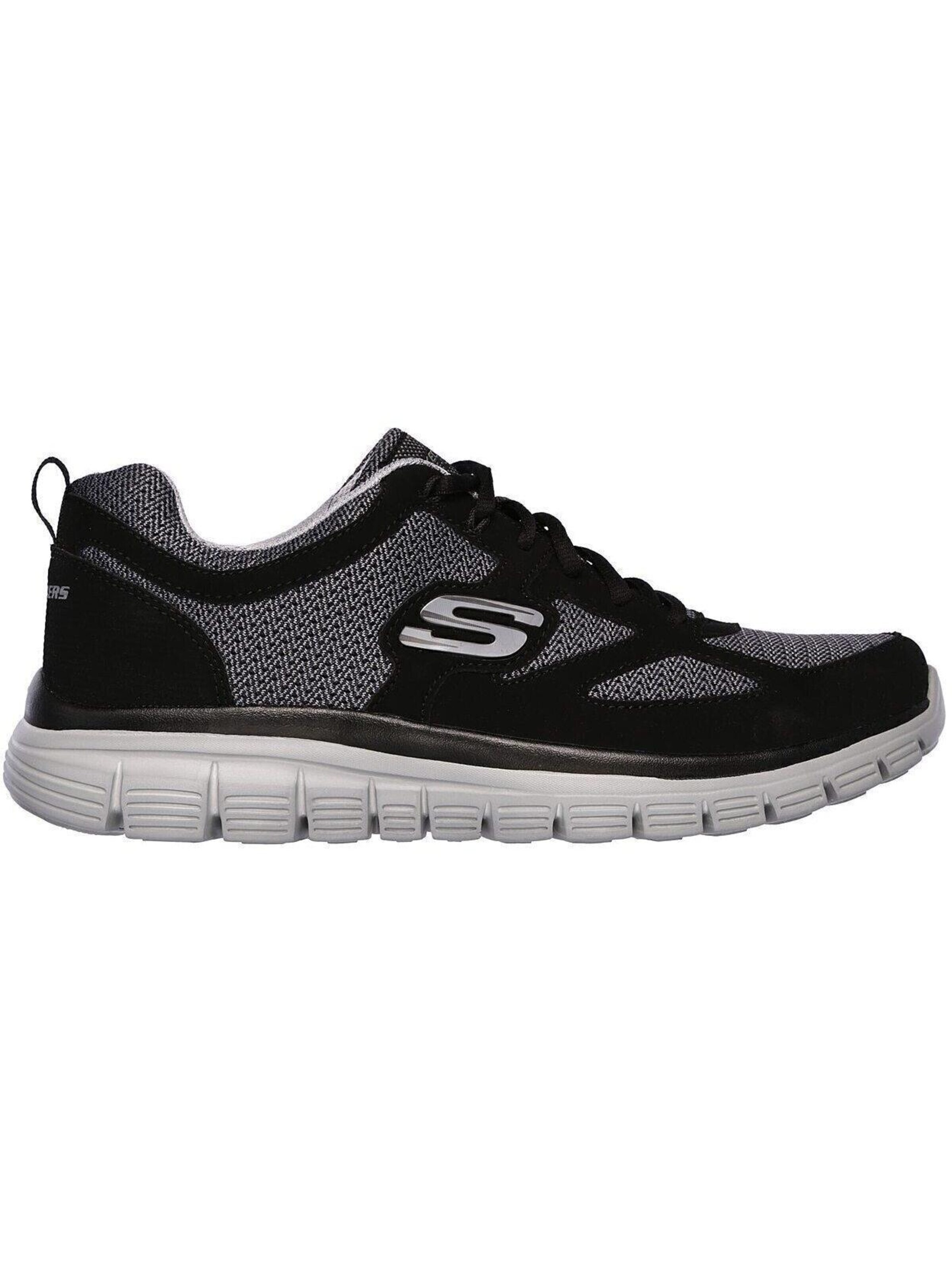SKECHERS Sneakersy niskie 'BURNS' w kolorze czarny: przód