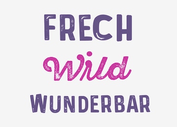 LILIPUT Niedliches Langarmshirt mit 'Frech - Wild - Wunderbar'-Print in Weiß
