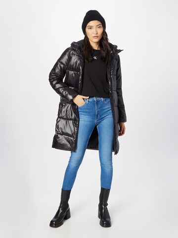Calvin Klein Jeans Between-Seasons Coat in Black