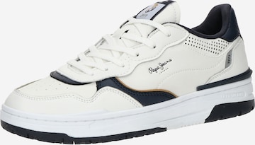 Pepe Jeans Ниски маратонки 'CHESTER BASIC' в бяло: отпред