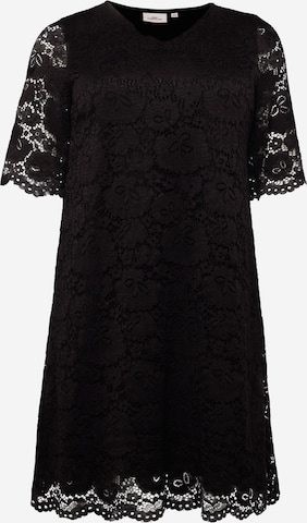 ONLY Carmakoma Φόρεμα κοκτέιλ 'SUMMER' σε μαύρο: μπροστά