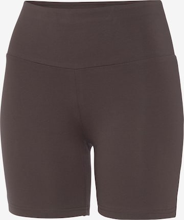 LASCANA Skinny Workout Pants in Brown