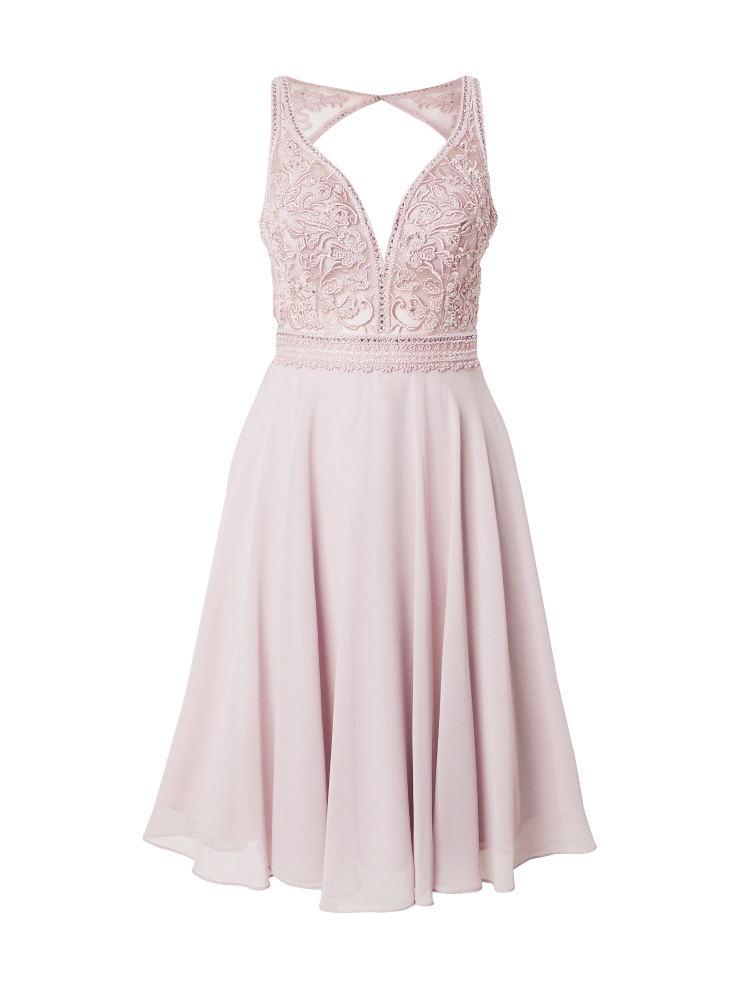 LUXUAR - Vestido de gala en rosa: frente