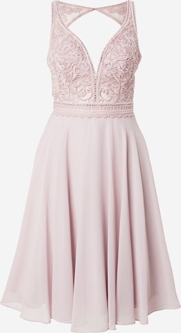 LUXUAR - Vestido de gala en rosa: frente