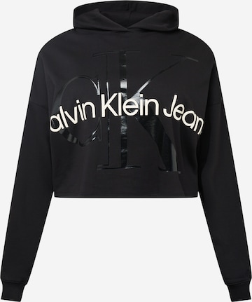 Calvin Klein Jeans Curve Sweatshirt in Schwarz: predná strana