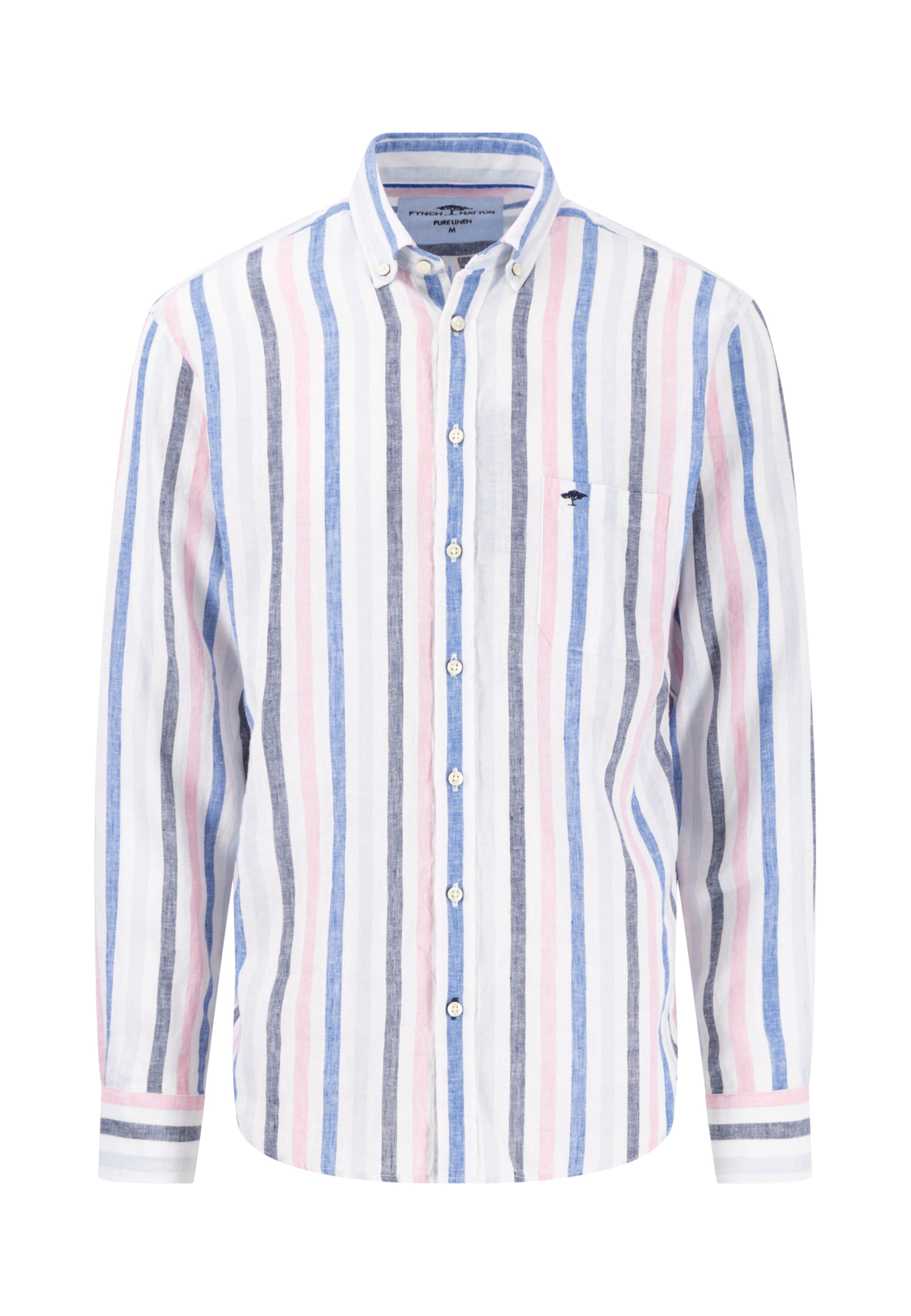 FYNCH-HATTON Regular fit Button Up Shirt in White: front