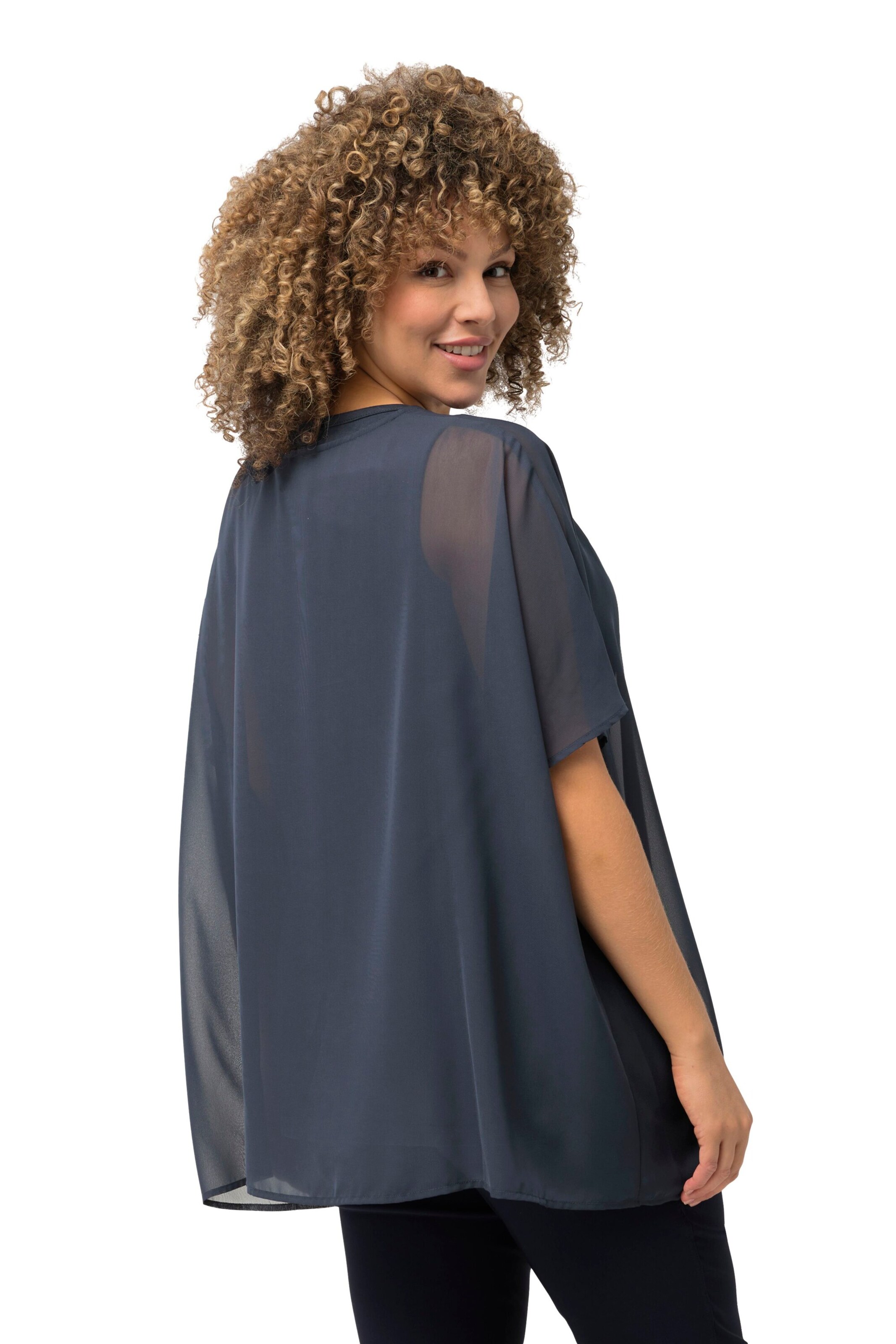 Ulla Popken Bluse in Blau