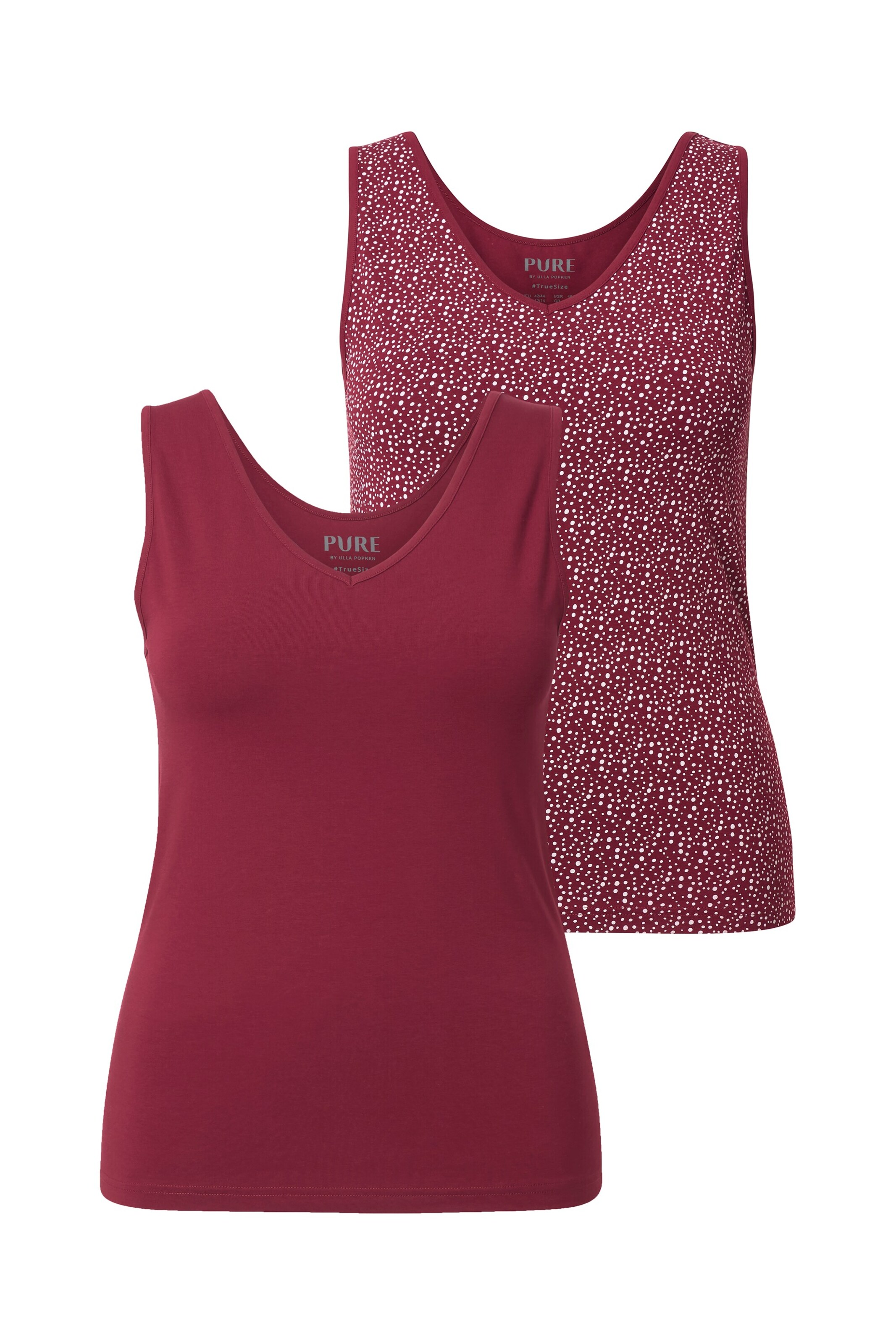 Ulla Popken Undershirt in Red: front