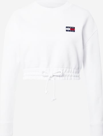 Tommy Jeans Sweatshirt in Weiß: predná strana