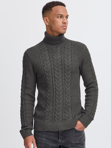BLEND Rollkragenpullover 'BHBASIM' in Grau: Vorderseite