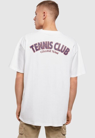 T-Shirt 'College Club' Merchcode en blanc