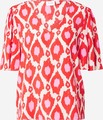 VILABluza 'VIKikki' - crvena boja: prednji dio