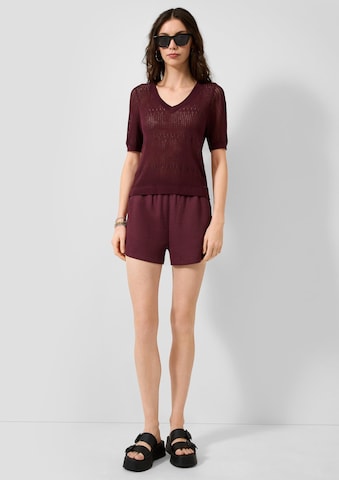 QS Loosefit Broek in Rood