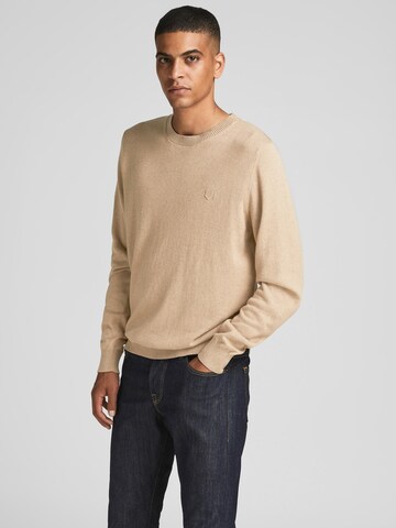 JACK & JONES Sweater 'Ray' in Brown: front