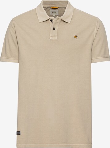 CAMEL ACTIVE Piqué Poloshirt aus biologischer Baumwolle in Beige: predná strana